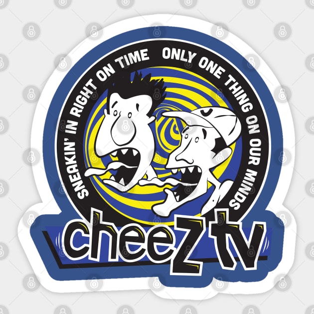 Cheez TV "Sneaking In" Sticker by Four Finger Discount